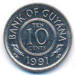 Гайана, 10 центов (1973–1991 г.)