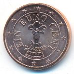 Австрия, 1 евроцент (2018 г.)