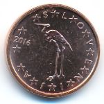 Slovenia, 1 euro cent, 2016