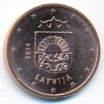 Латвия, 5 евроцентов (2014 г.)