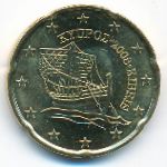 Кипр, 20 евроцентов (2008–2018 г.)