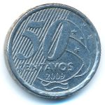 Brazil, 50 centavos, 2009