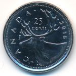 Canada, 25 cents, 2016