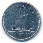 Canada, 10 cents, 1978