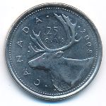Canada, 25 cents, 2008