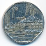 Cuba, 1 peso, 1998