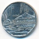 Cuba, 1 peso, 2007
