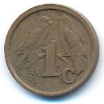 South Africa, 1 cent, 1991