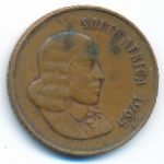 South Africa, 2 cents, 1965