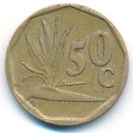 South Africa, 50 cents, 1992