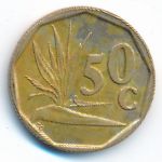 South Africa, 50 cents, 1993