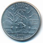 США, 1/4 доллара (2001 г.)