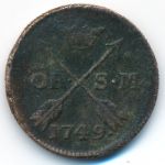 Sweden, 1 ore, 1747&ndash;1749