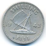 Фиджи, 1 шиллинг (1943 г.)