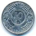 Антильские острова, 10 центов (1990–2016 г.)