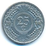 Антильские острова, 25 центов (1998 г.)