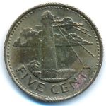 Barbados, 5 cents, 2011