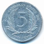 East Caribbean States, 5 cents, 2004