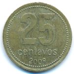 Аргентина, 25 сентаво (1992&ndash;2009 г.)