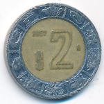 Мексика, 2 песо (2007 г.)