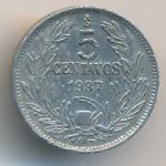 Chile, 5 centavos, 1923–1937