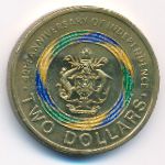 Соломоновы острова, 2 доллара (2018 г.)