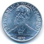 San Marino, 5 lire, 1972