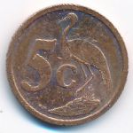 South Africa, 5 cents, 2004