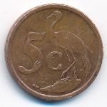 South Africa, 5 cents, 2008