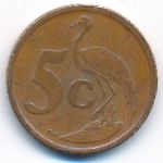 South Africa, 5 cents, 2008