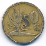 South Africa, 50 cents, 1991