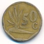 South Africa, 50 cents, 1991
