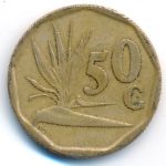South Africa, 50 cents, 1993