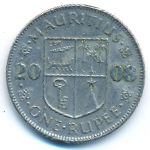 Mauritius, 1 rupee, 2008