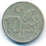 Turkey, 10000 lira, 1995