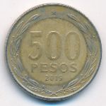 Чили, 500 песо (2015 г.)