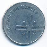 Индия, 2 рупии (2006 г.)