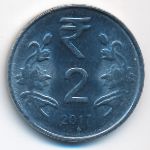 Индия, 2 рупии (2017 г.)