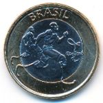 Бразилия, 1 реал (2015 г.)