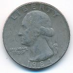 США, 1/4 доллара (1984 г.)