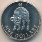 New Zealand, 5 dollars, 1998