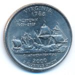 США, 1/4 доллара (2000 г.)