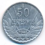 Уругвай, 50 сентесимо (1943 г.)