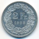 Switzerland, 2 francs, 1995