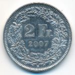 Switzerland, 2 francs, 2007