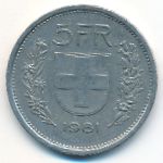 Швейцария, 5 франков (1981 г.)