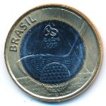 Бразилия, 1 реал (2014 г.)