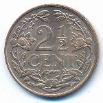 Netherlands, 2 1/2 cents, 1912–1941