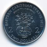 East Caribbean States, 2 dollars, 2011