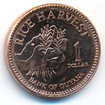 Гайана, 1 доллар (2005–2012 г.)